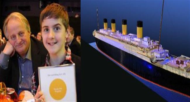Un bambino autistico ha costruito la più grande replica lego del Titanic