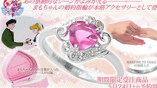 Disponibile in commercio l’anello di fidanzamento di Sailor Moon