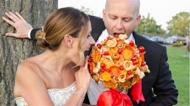 Addio ai fiori, per il vostro matrimonio adesso arriva il bouquet fatto di pizza