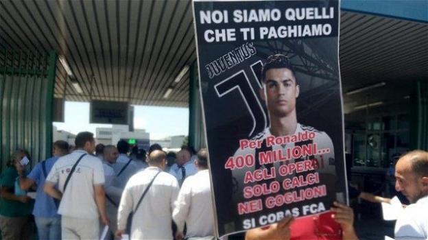 I lavoratori Fiat di Melfi e Pomigliano in sciopero contro Cristiano Ronaldo