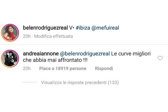 Belen, lato B da paura. Pioggia di critiche e insulti, il commento di Iannone è epico: “Le curve…”