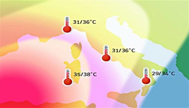 Meteo, arriva l’anticiclone africano: temperature oltre i 38 gradi
