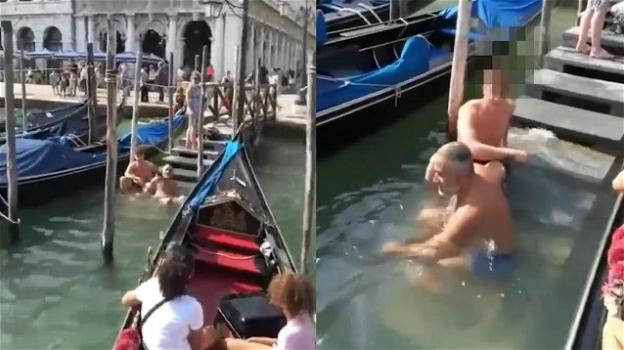 Venezia: turista non resiste al caldo e fa il bagno. Sgridato dal gondoliere