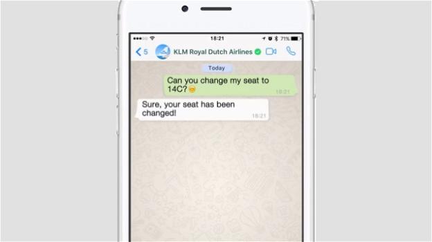 WhatsApp: in arrivo i primi account verificati con servizi per gli utenti via chat