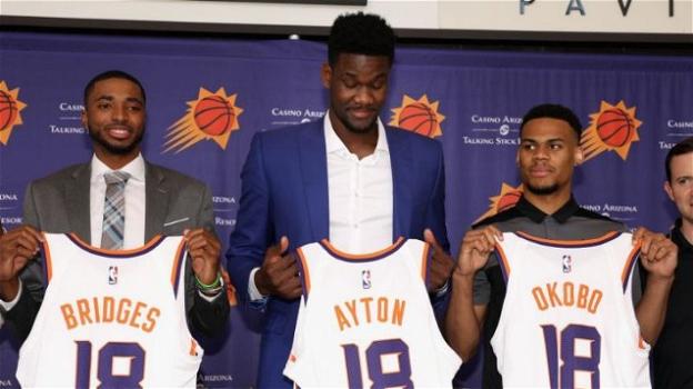 NBA, verso la stagione 2018-2019. Phoenix Suns: i giovani Ayton e Bridges per far risorgere il sole