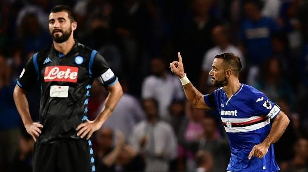 Serie A: il Napoli crolla al Marassi con la Sampdoria