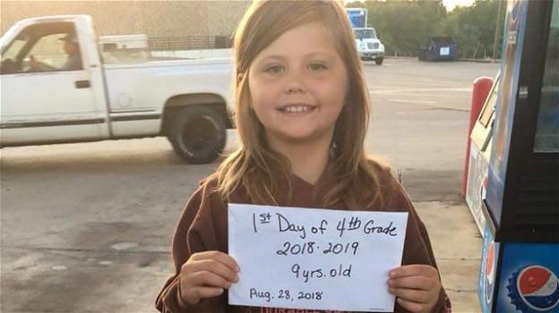 Texas: bambina felice del ritorno a scuola muore per strada