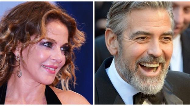 Vieni da me, Claudia Gerini rivela a Caterina Balivo: “Ho flirtato con George Clooney”