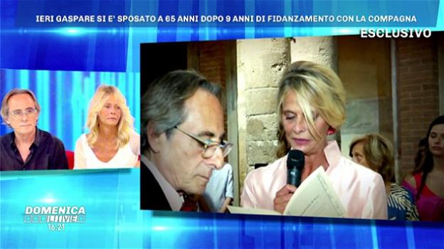 Domenica Live, Nino Formicola festeggia il matrimonio da Barbara D’Urso
