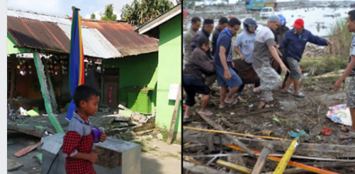 Terremoto e tsunami in Indonesia: almeno 380 morti