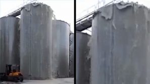 Conegliano, salta il tappo del silos: 30 mila litri di prosecco finiscono sull’asfalto