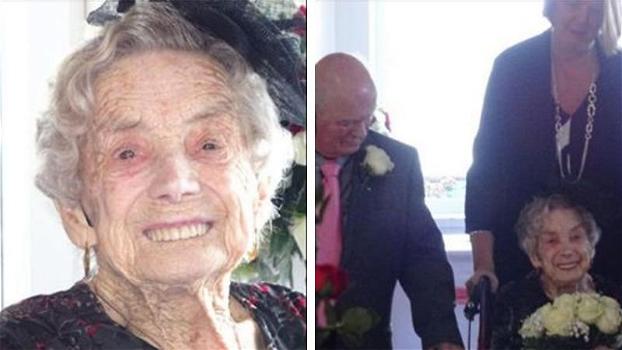 Donna di 100 anni sposa un uomo che ha 26 anni meno di lei