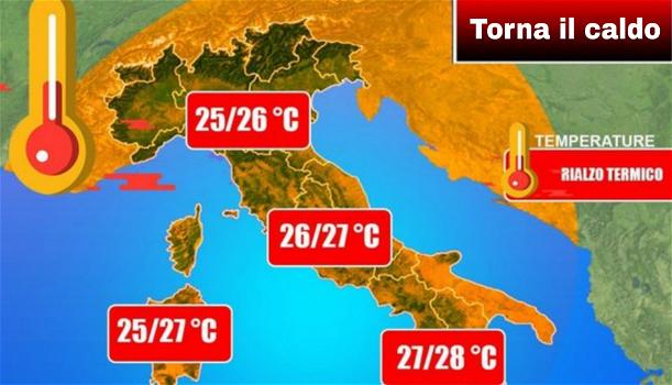Meteo, torna il caldo estivo in tutta Italia. Ecco i valori previsti e la durata