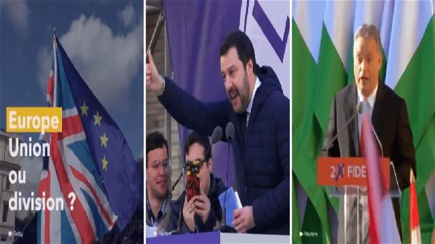 Macron pubblica uno spot "spaventoso" contro Salvini e le forze populiste