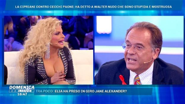 Domenica Live, scontro verbale tra Francesca Cipriani e Alessandro Cecchi Paone: "Sei una testa di cavolo!"