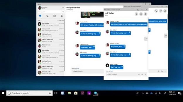 Skype: su Windows arriva, in via definitiva, la modalità Split View. Ecco come funziona