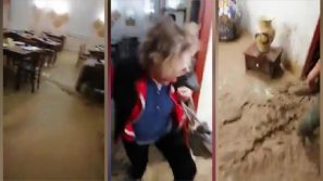 Maltempo a Palermo, acqua e fango invadono una pizzeria: la drammatica fuga nel panico