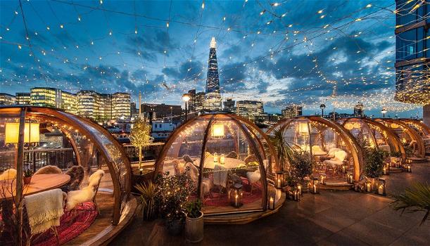 Londra, cenare dentro una bolla con vista sul Tamigi è un’esperienza da non perdere!
