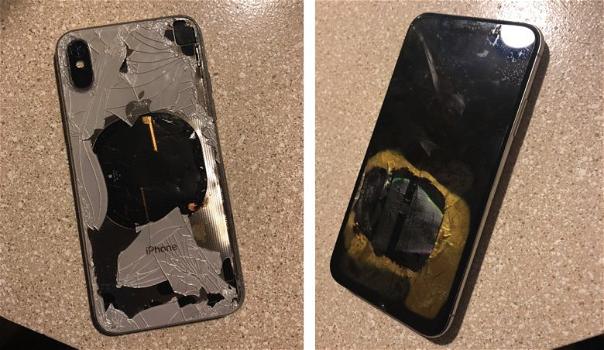 Un iPhone X è esploso durante l’installazione dell’aggiornamento di sistema