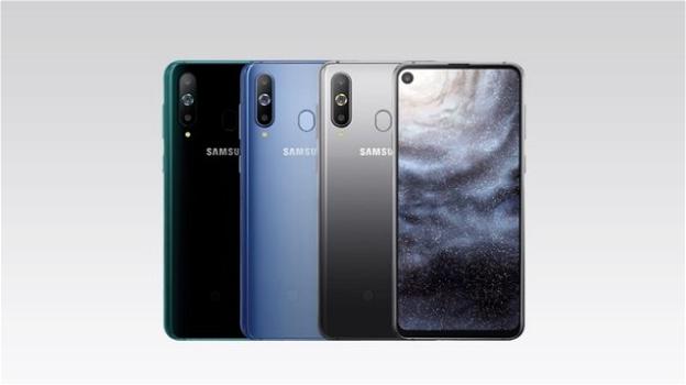 Galaxy A8s, il primo cameraphone Samsung con display bucherellato Infinity-O