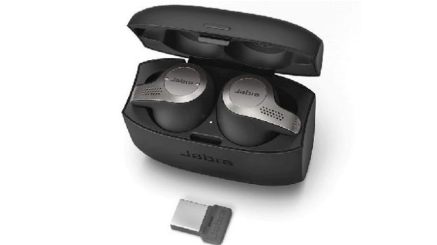 Jabra Evolve 65t: auricolari full wireless, per professionisti, compatibili con assistenti virtuali e 2 device simultanei