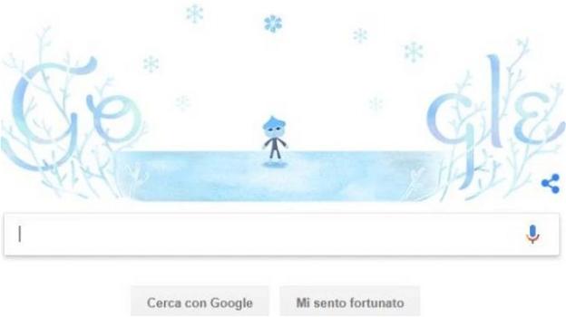 Google celebra il solstizio d’inverno 2018 del 21 dicembre con un Doodle a tema
