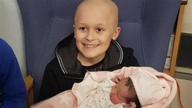 Bailey, 9 anni lotta contro il cancro per conoscere la sorellina che stava per nascere.