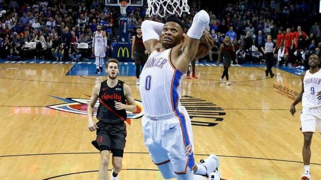 NBA, 22 gennaio 2019: i Thunder vincono il match d’alta classifica contro i Trail Blazers. Tutte le partite