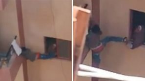 Mamma dimentica le chiavi di casa e costringe il figlio a saltare nel vuoto per entrare dal balcone