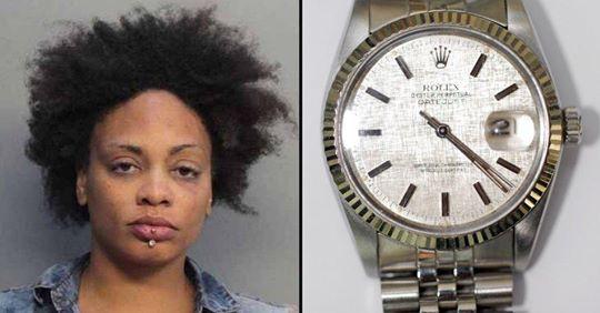 Donna viene catturata dopo un furto di Rolex: aveva nascosto gli orologi in un posto impensabile