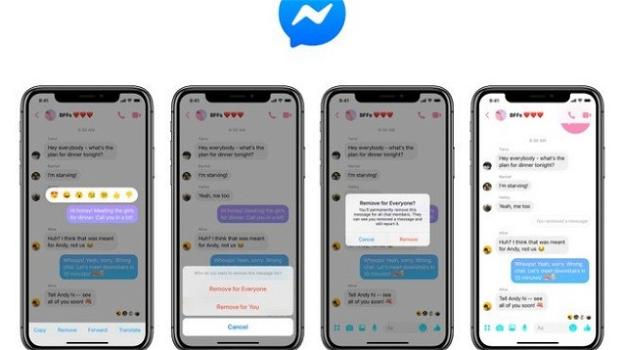 Messenger: arriva su Android e iOS la cancellazione dei messaggi inviati. Ecco come funziona