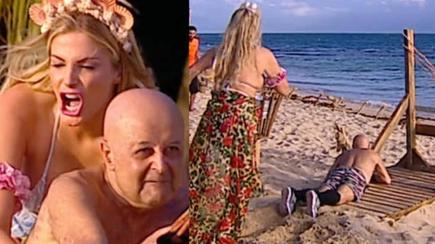 L’Isola dei Famosi: incidente in diretta per il Divino Otelma, intervengono i medici