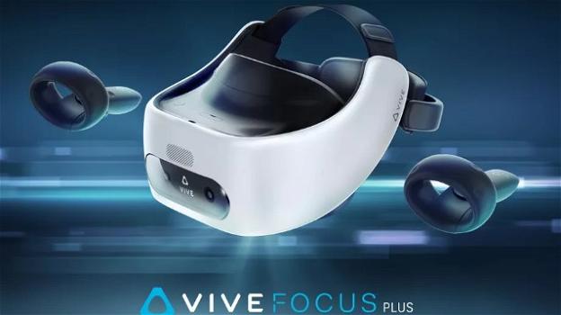 HTC punta sul virtuale per rinascere, col visore Vive Focus Plus munito di controller a 6° di libertà
