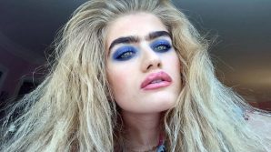 Sophia Hadjipanteli, la modella col monosopracciglio