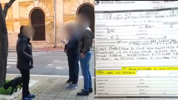 Bari, multa da 300 euro a una donna che non ha raccolto le feci del suo cane: il Sindaco gongola sui social