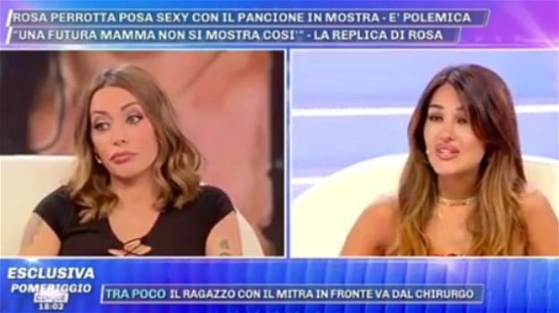 Pomeriggio Cinque, Karina Cascella non apprezza l’esposizione mediatica della Perrotta: "Spettacolarizzi la gravidanza"