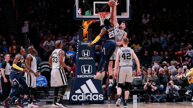 NBA, 3 aprile 2019: i Denver Nuggets distruggono i San Antonio Spurs, Toronto vince a Brooklyn