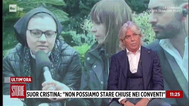 Storie Italiane, Ivan Zazzaroni punta ancora il dito contro suor Cristina: “È nel posto sbagliato”