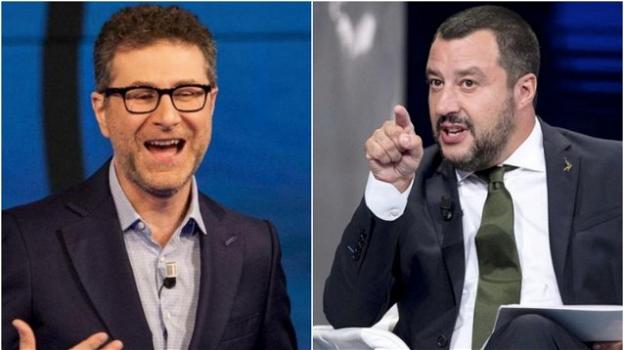 Botta e risposta Fazio-Salvini. Il ministro: “si dimezzi lo stipendio”, il conduttore risponde in TV