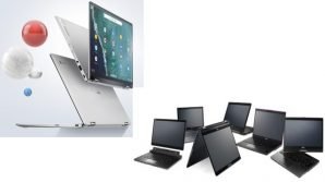 Convertible Day: Asus e Fujitsu presentano nuovi Chromebook e portatili con Windows 10 Pro