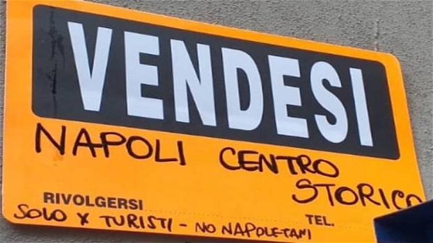 Centro di Napoli: spunta cartello “vendesi appartamento ma non a napoletani”