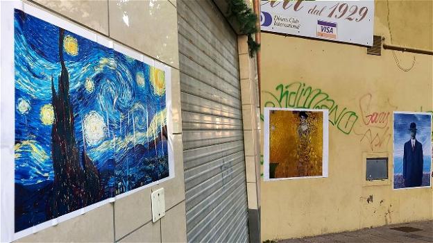 Blitz artistico contro le svastiche sui muri di Fiumicino