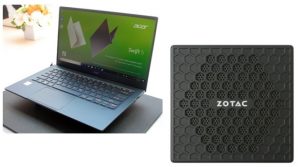 Acer Swift 5 14 (2019) e Zotac Pico PI430: notebook e computer compatti dal Computex 2019