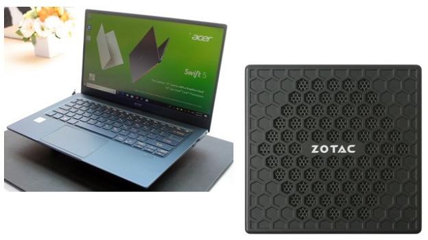 Acer Swift 5 14 (2019) e Zotac Pico PI430: notebook e computer compatti dal Computex 2019