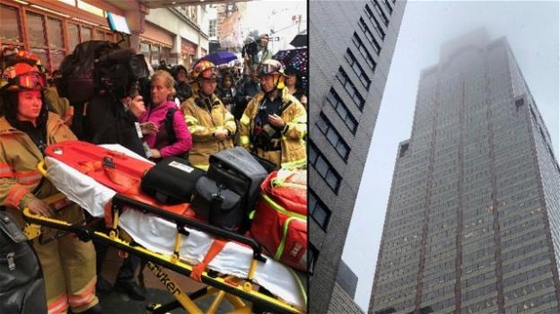Elicottero si schianta contro un grattacielo a New York: il pilota è morto