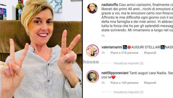 Nadia Toffa compie gli anni, gli auguri dei vip e il suo grande ‘Grazie’ ai fan: “Questi anni sono stati ricchi di emozioni”