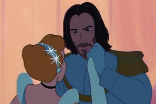 Un’artista ha immaginato Keanu Reeves nei panni di tutti i principi Disney
