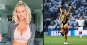 Invasione di campo durante la finale di Champions: ecco quanto hanno guadagnato la bella Kinsey e il suo fidanzato