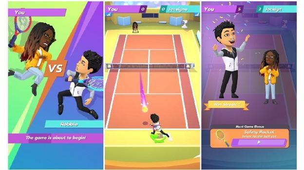 Snapchat permette di sfidare gli amici di chat a Bitmoji Tennis: ecco di cosa si tratta