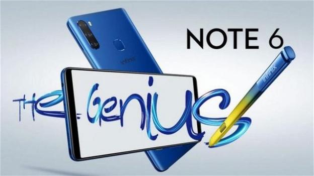 Infinix Note 6: il phablet low cost con pennino che imita il Galaxy Note 9 di Samsung